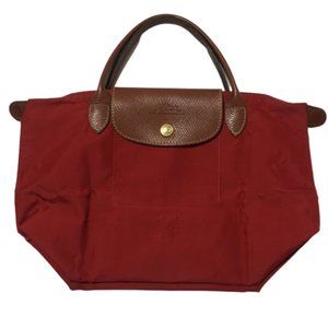 Longchamp Red Small Le Pliage Tote Bag
